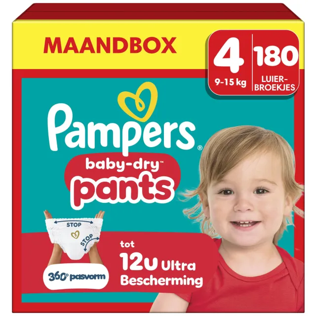 Pampers Baby Dry luierbroekjes maat 4 180 stuks, foto 2
