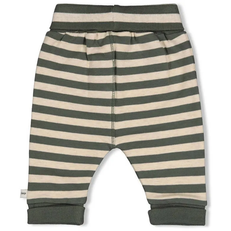 Feetje Wiggle and Waddle babybroek groen/ecru, foto 3