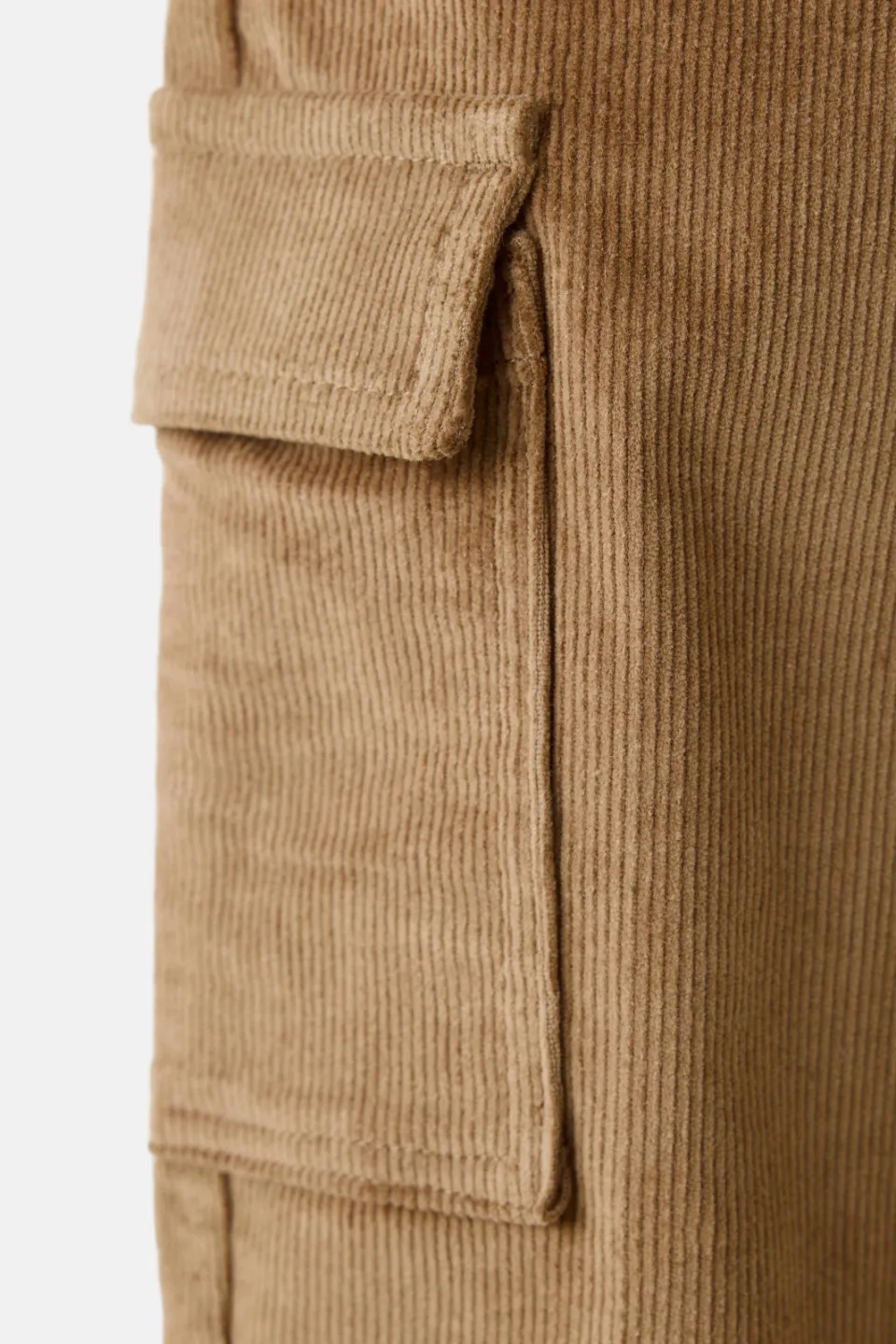 Mango Kids corduroy cargobroek bruin, foto 5