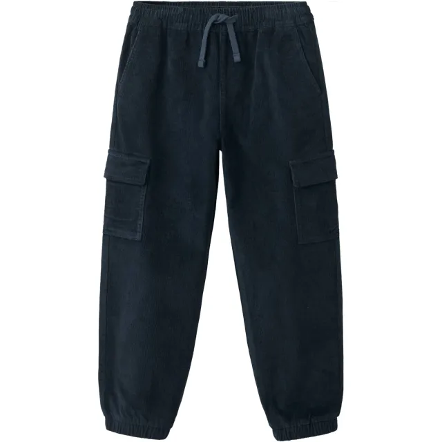 Mango Kids corduroy cargobroek - marine
