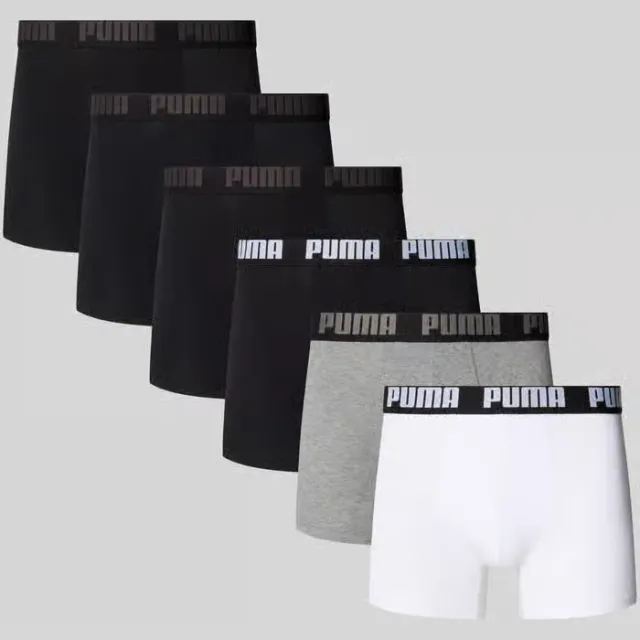 Puma Everyday boxershorts set van 6 wit, foto 2