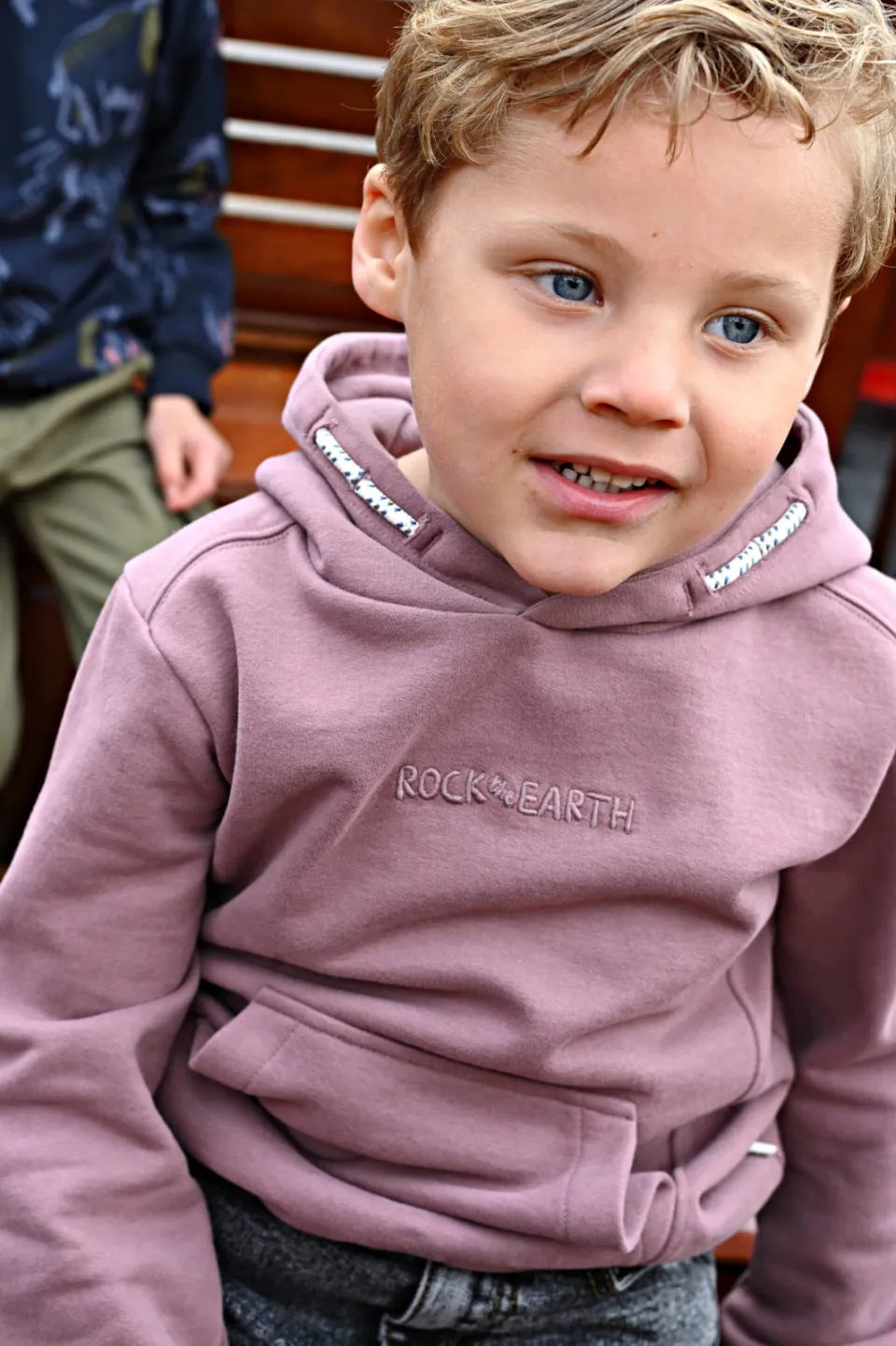 Sturdy hoodie Rock the Earth - mauve, foto 6