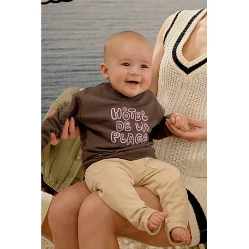 Z8 newborn sweater Riff donkerbruin, foto 5