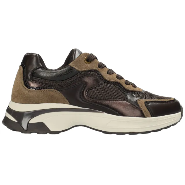 Mexx Portia Love chunky sneakers - donkerbruin