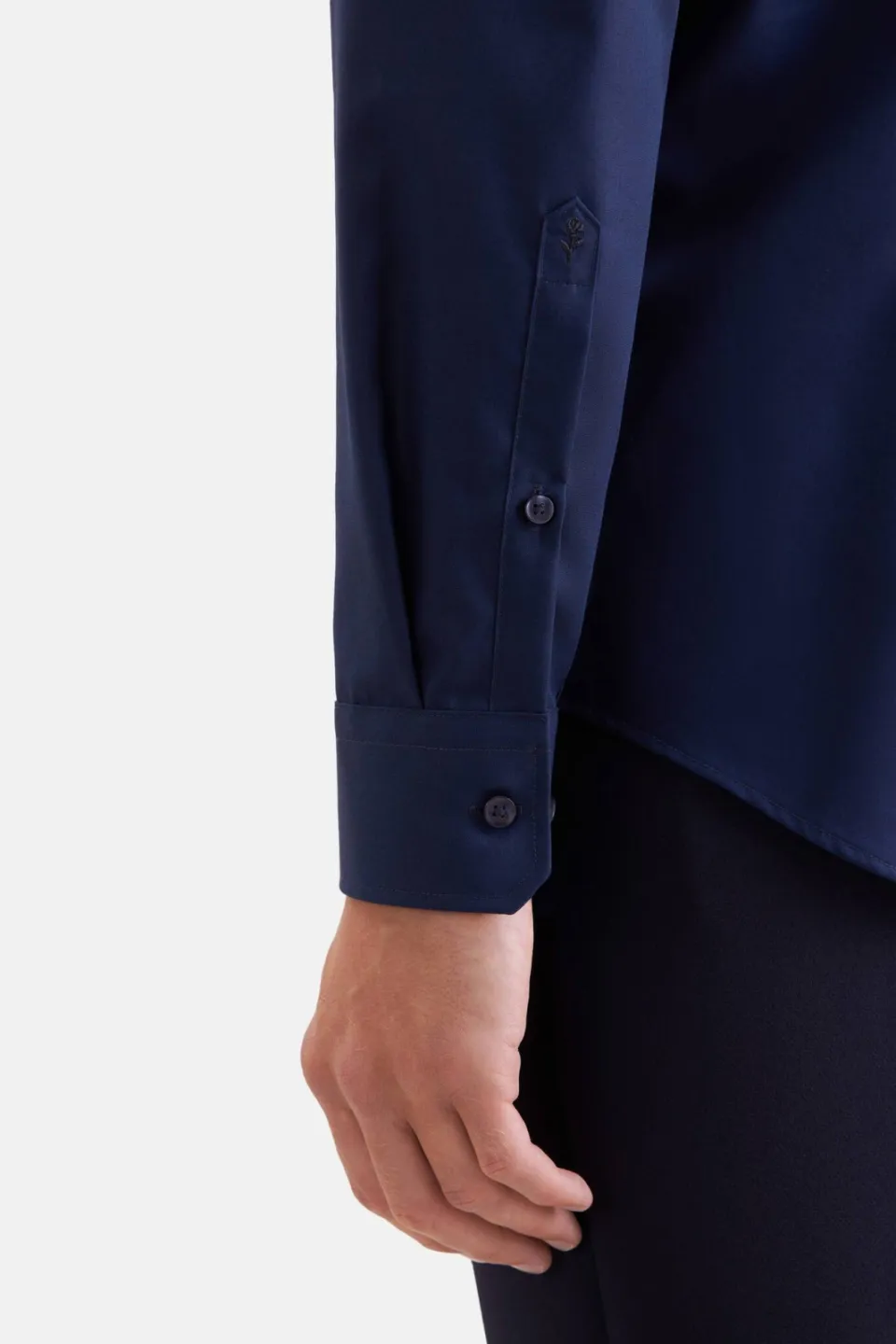 Seidensticker slim fit overhemd donkerblauw, foto 6