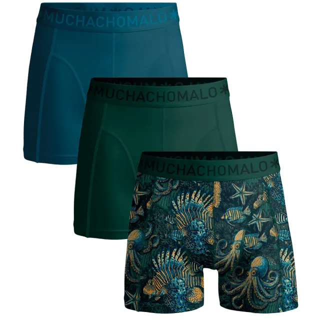 Muchachomalo Heren 3-pack Boxershorts Veelkleurig