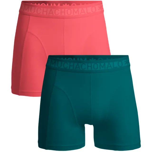 Muchachomalo Heren 2-pack Boxershorts Effen Veelkleurig