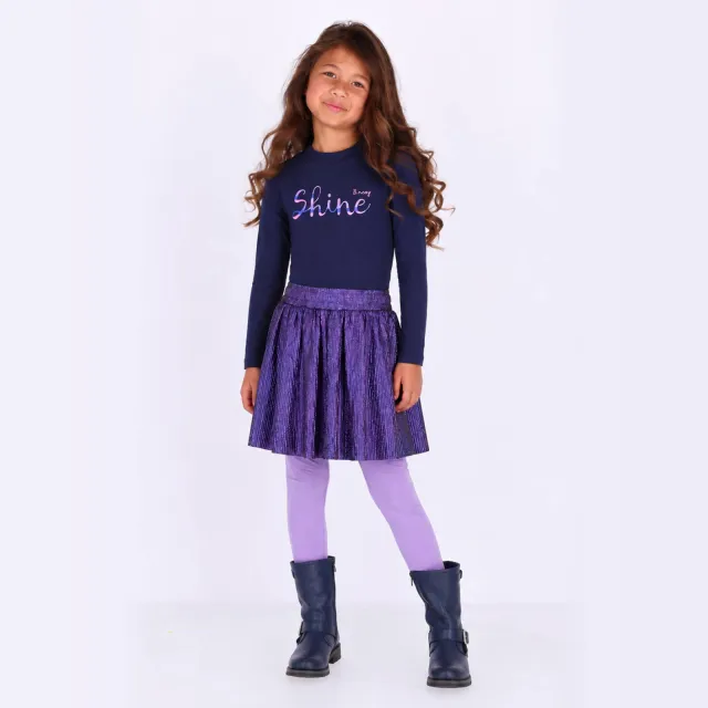 B.Nosy midi jurk donkerblauw/paars