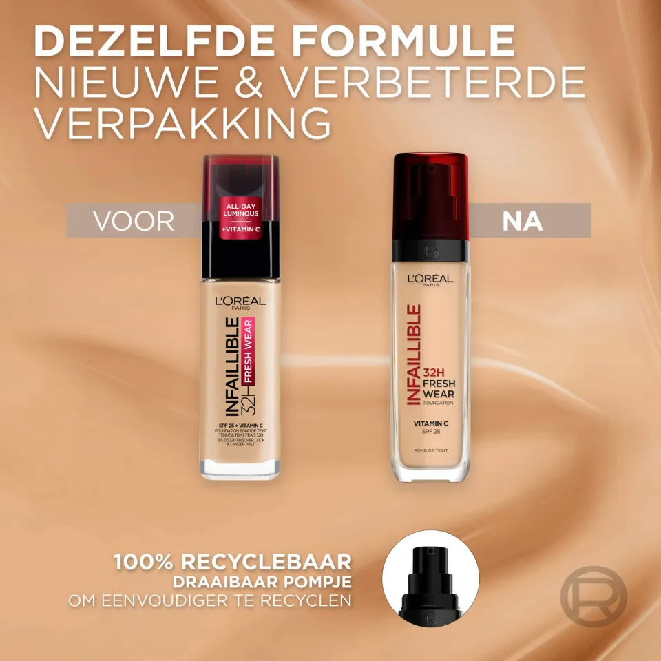 L'oréal Paris Infaillible 32H Fresh Wear foundation - SPF25 - 10 Nude, foto 4