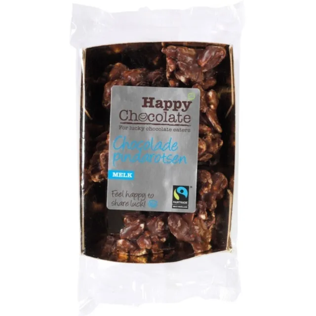 Happy Chocolate Pindarots Melk 150 gr