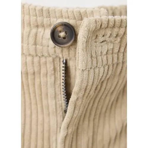 Mango Kids corduroy casual broek - beige, foto 6
