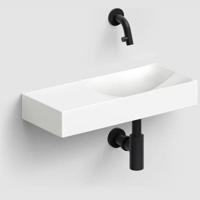 Clou Fonteinset Clou Vale Incl. Toebehoren 7x45 Cm Mat Wit