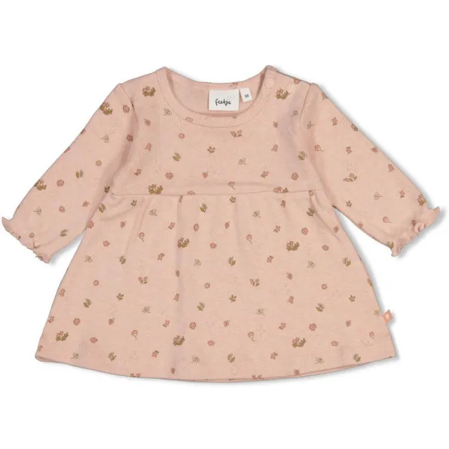 Feetje midi jurk Fall in Love lichtroze