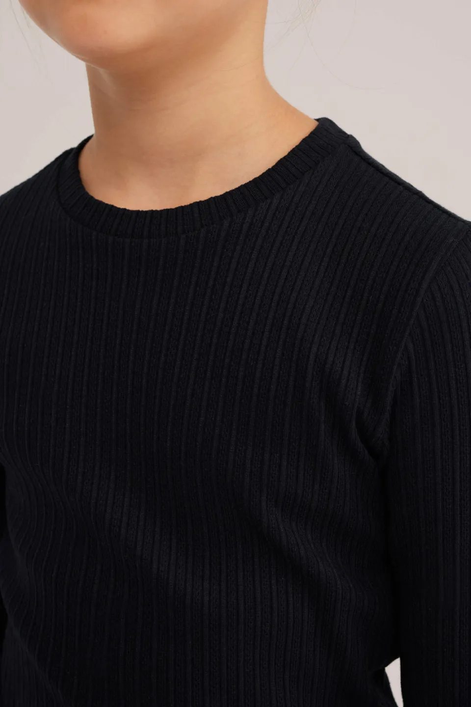 WE Fashion longsleeve zwart ronde hals, foto 5