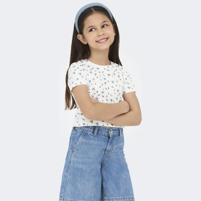 KIDS ONLY GIRL gebloemde T-shirt blauw, foto 2