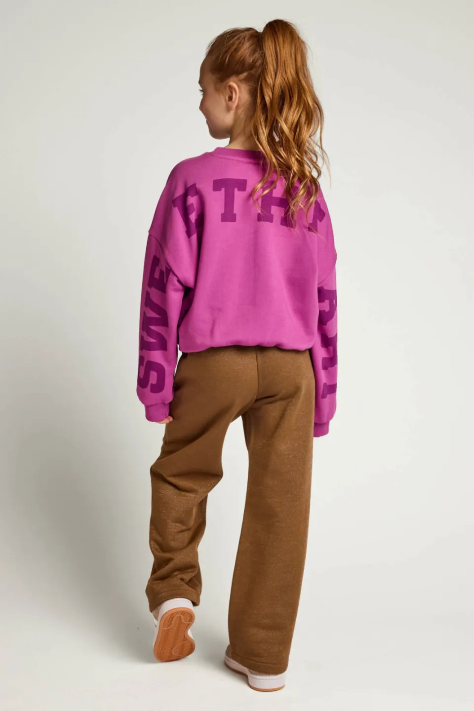 LOOXS little relaxed fit joggingbroek bruin, foto 4