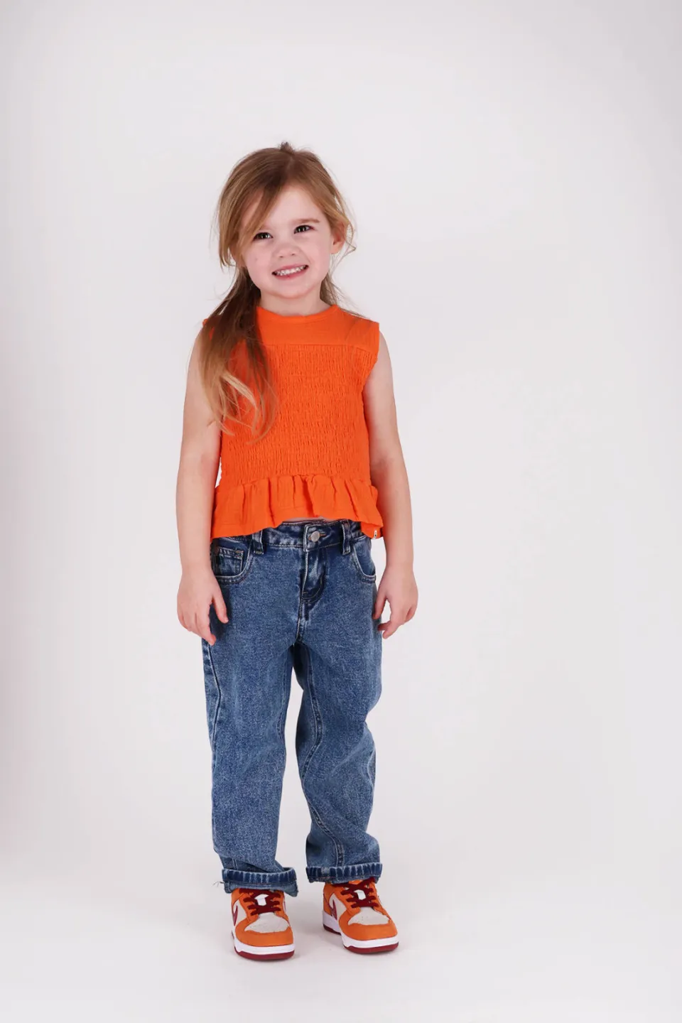 The New Chapter mouwloze top oranje, foto 5
