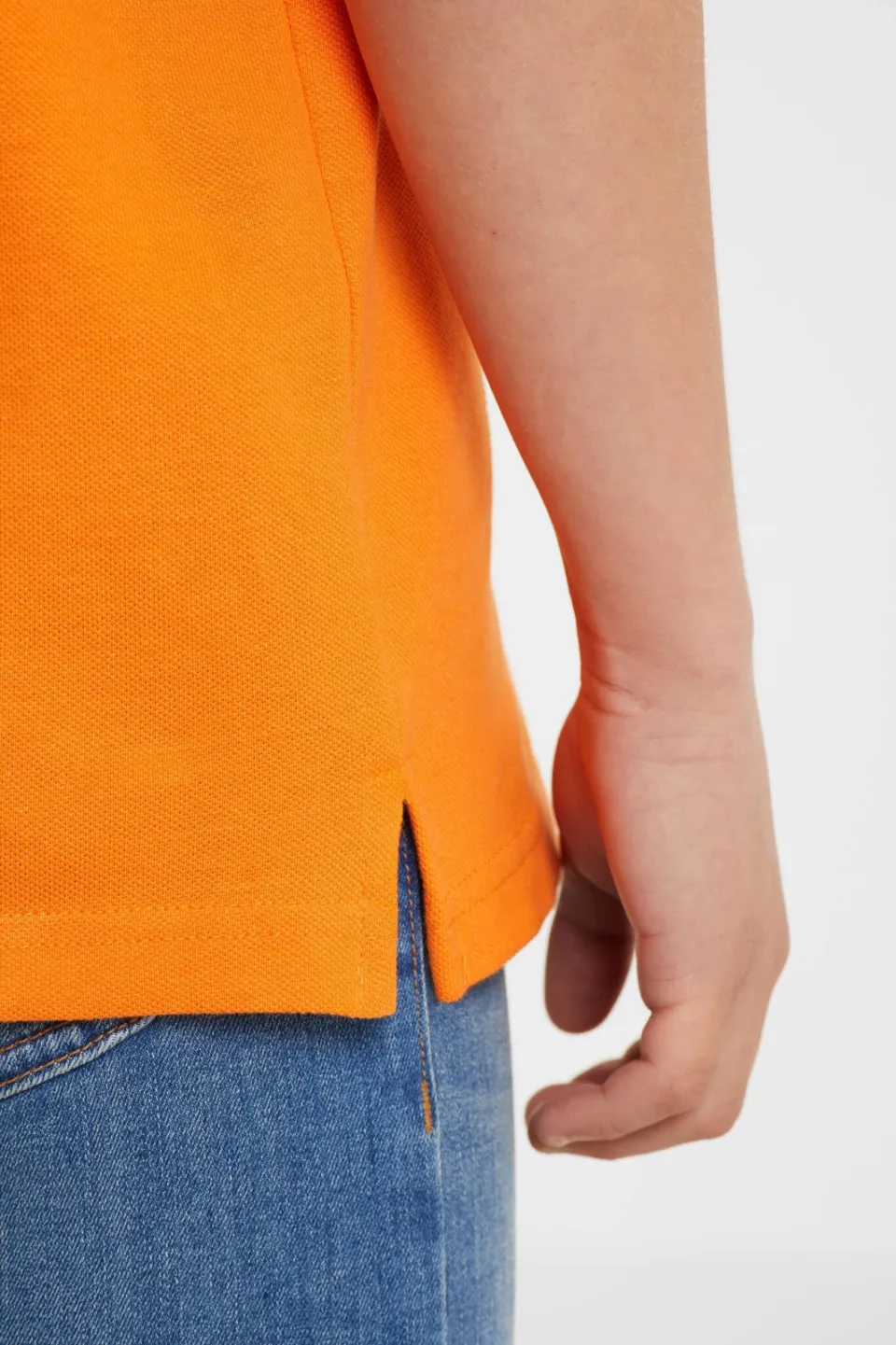 Anytime piqué polo oranje, foto 3