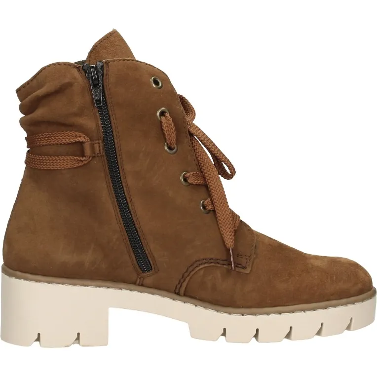Rieker Veterschoenen Hoog Donkerbruin