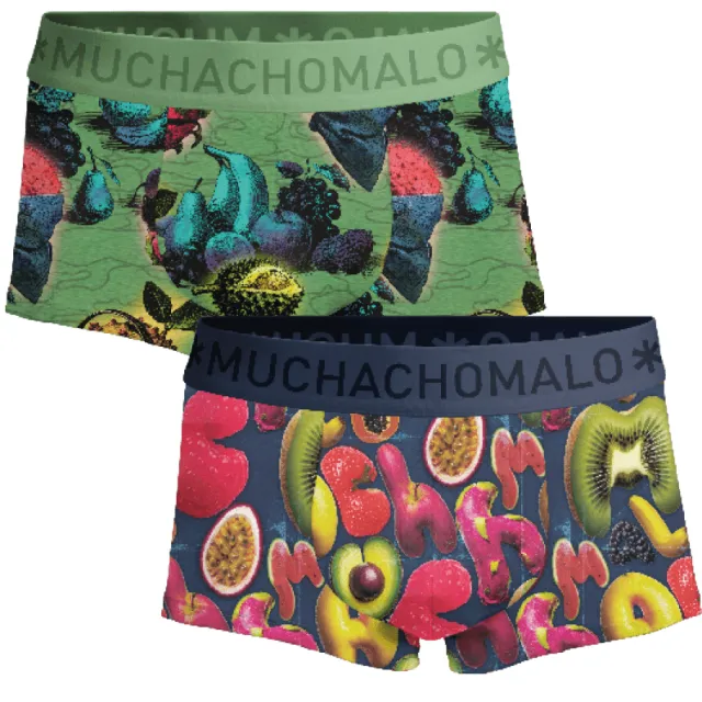 Muchachomalo Heren 2-pack Trunks Weird Fruit Veelkleurig