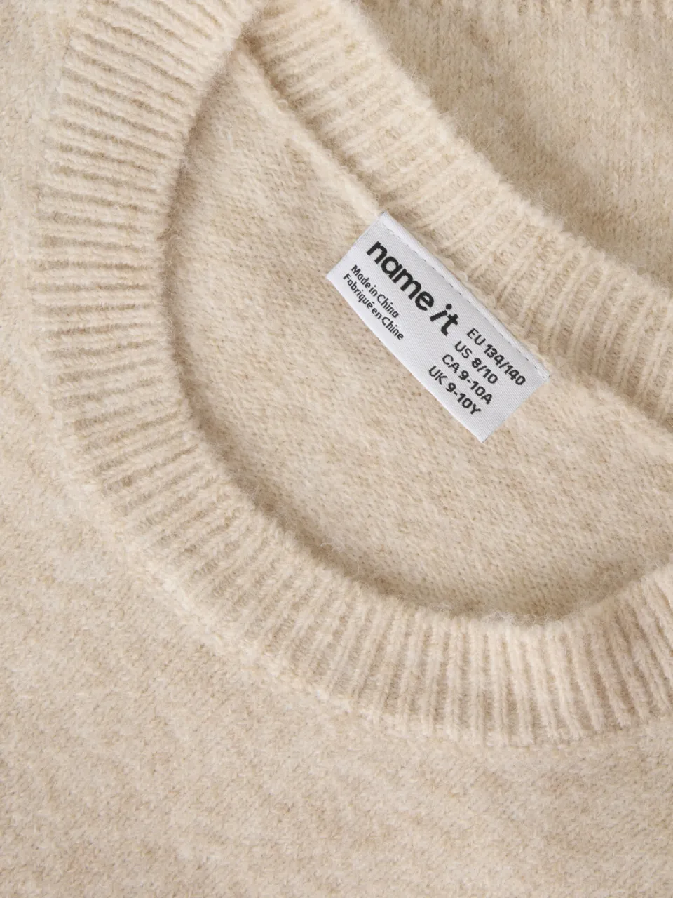 NAME IT KIDS gebreide trui - beige, foto 4