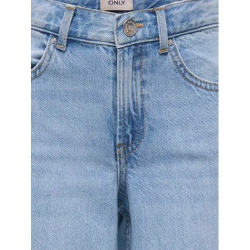 KIDS ONLY GIRL high waist wide leg jeans light blue denim Blauw Effen, foto 2