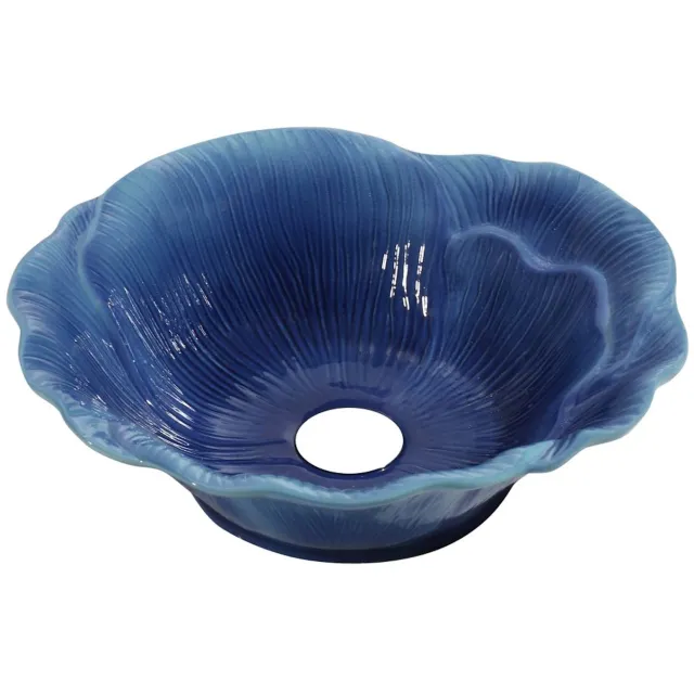 Waskom Best Design Flower 40 cm Keramiek Glanzend Blauw