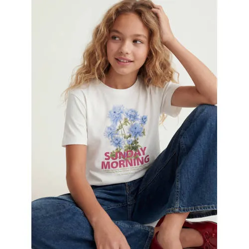 JJXX GIRL T-shirt met print wit, foto 8