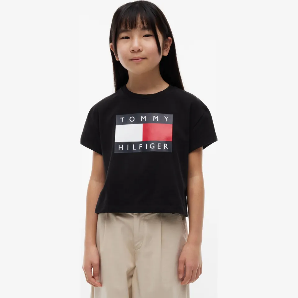 Tommy Hilfiger Heritage Flag t-shirt zwart, foto 6