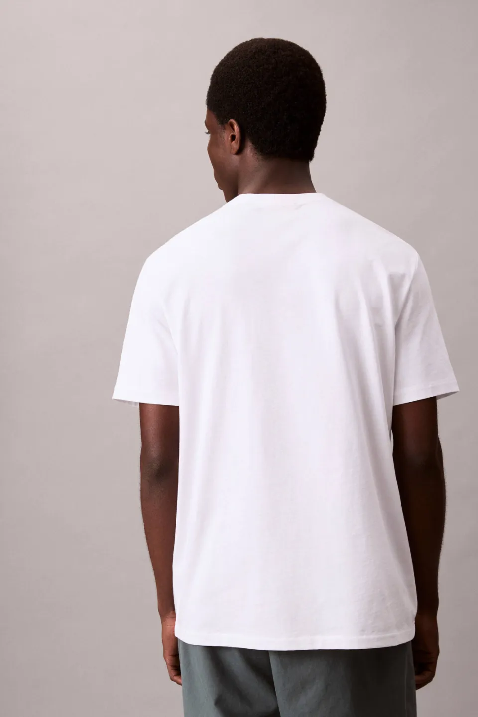 Calvin Klein JEANS regular T-shirt wit, foto 4
