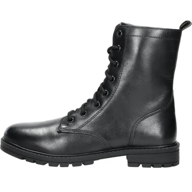 Sub55 enkellaarzen veterschoen hoog zwart