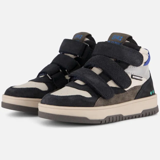 BunniesJR Benjamin Baas hoge sneaker donkerblauw, foto 2