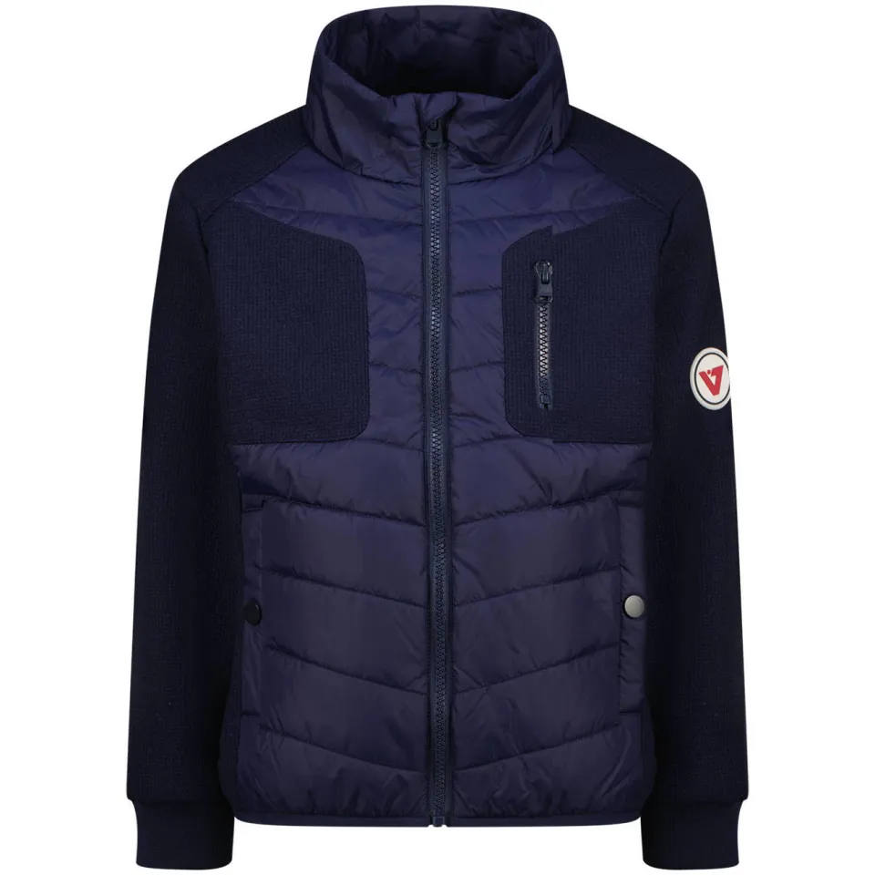 Vingino tussenjas donkerblauw met opstaande kraag, foto 2