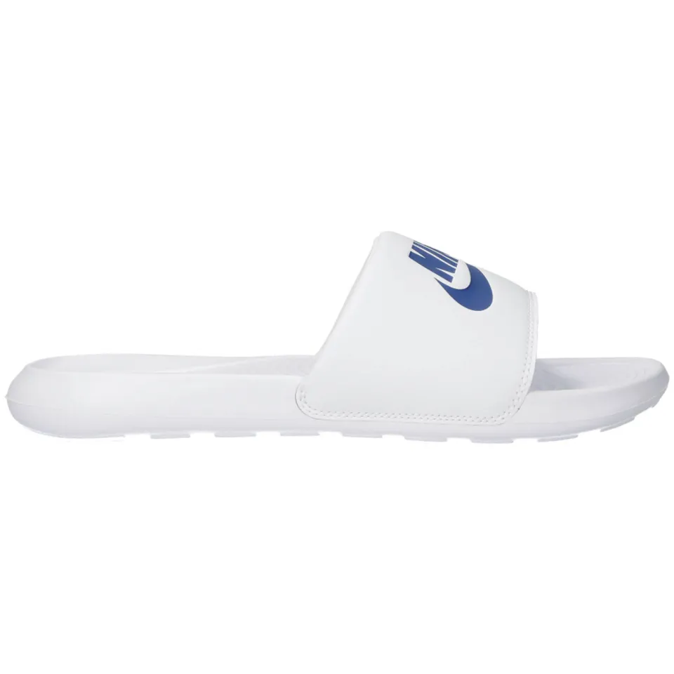 Nike Victori One badslippers met logo wit/kobaltblauw, foto 6