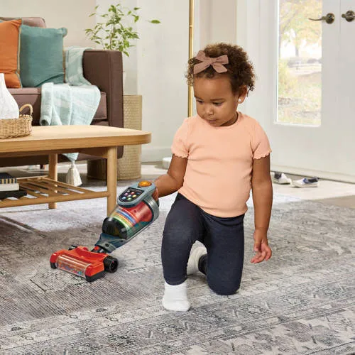 VTech Preschool Lichtpret speelgoedstofzuiger rood, foto 3