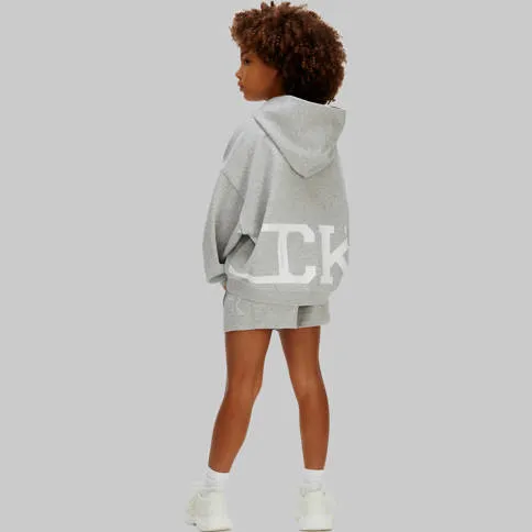 Calvin Klein sweatshort grijs melange, foto 3