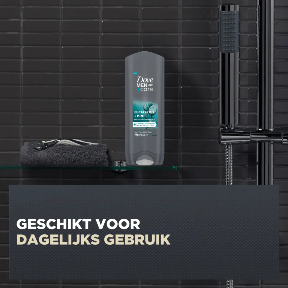 Dove Men+Care Eucalyptus + Mint 3-in-1 douchegel, foto 7