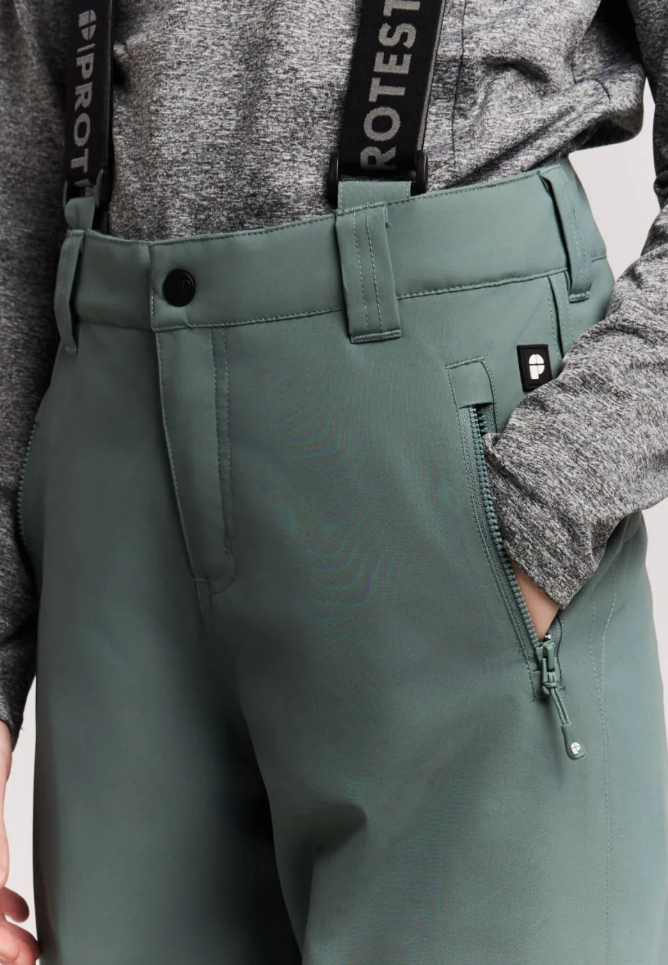 Protest PRTStitch JR skibroek - groen, foto 3
