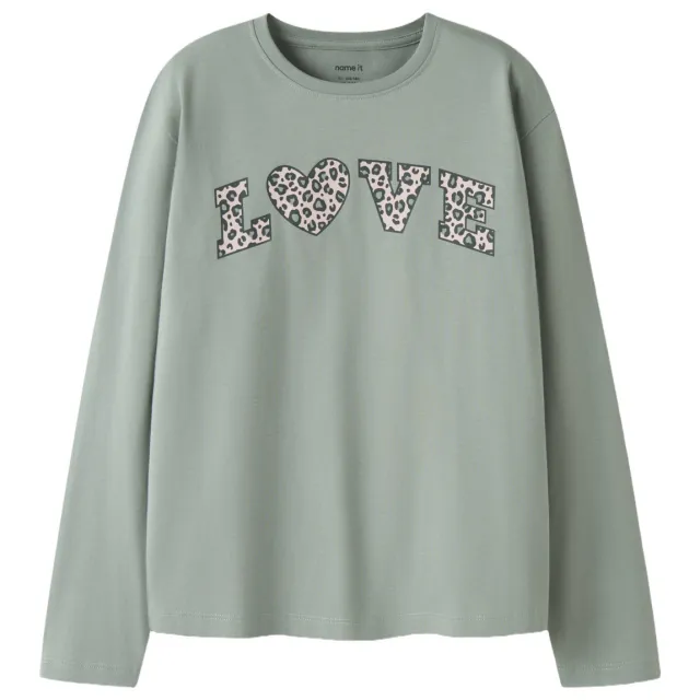 NAME IT longsleeve met print groen