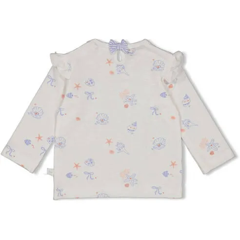 Feetje Sea La Vie longsleeve ecru/blauw, foto 2