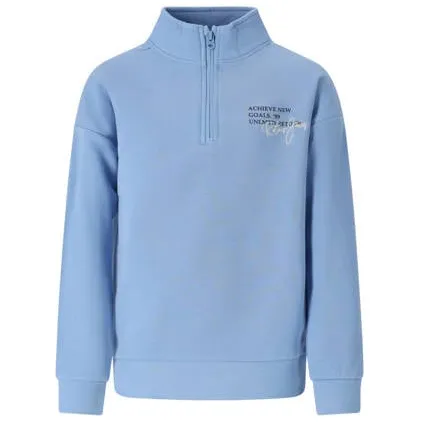 Retour Jeans rechtvallende sweater met print - lichtblauw Printopdruk