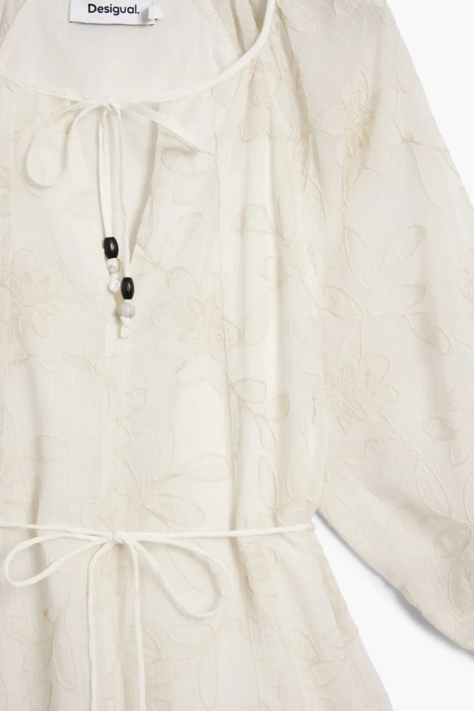 Desigual gebloemde blousejurk beige, foto 6