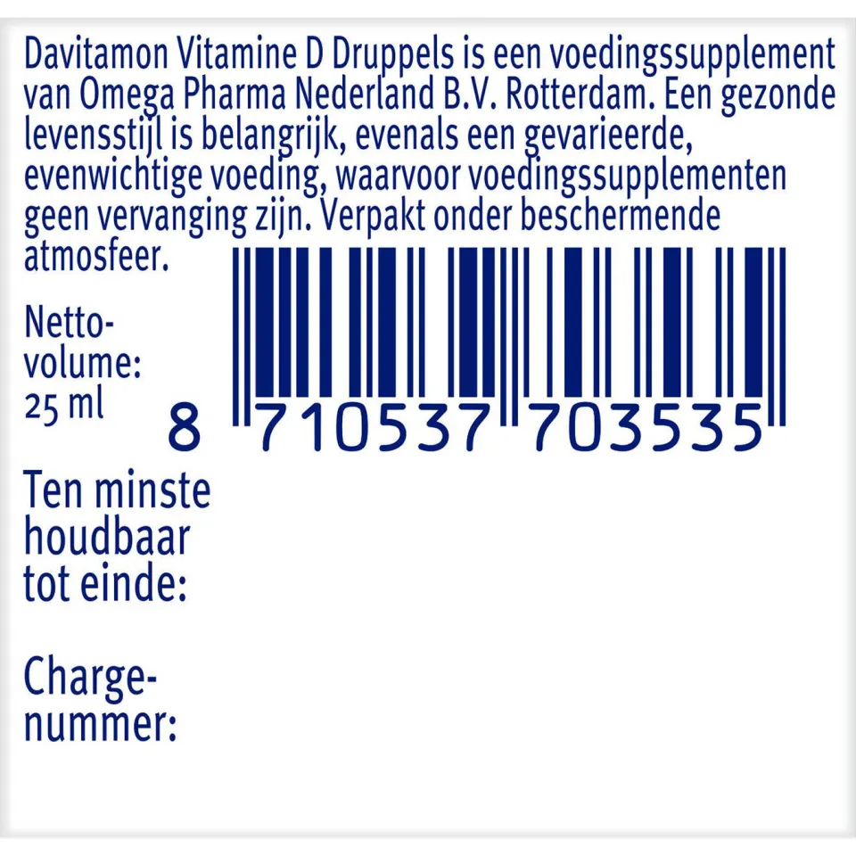 Davitamon Vitamine D olie baby & kind druppels, foto 4