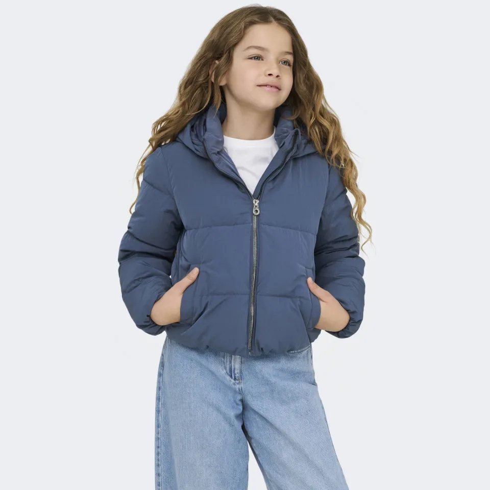 Only gewatteerde winterjas blauw, foto 6