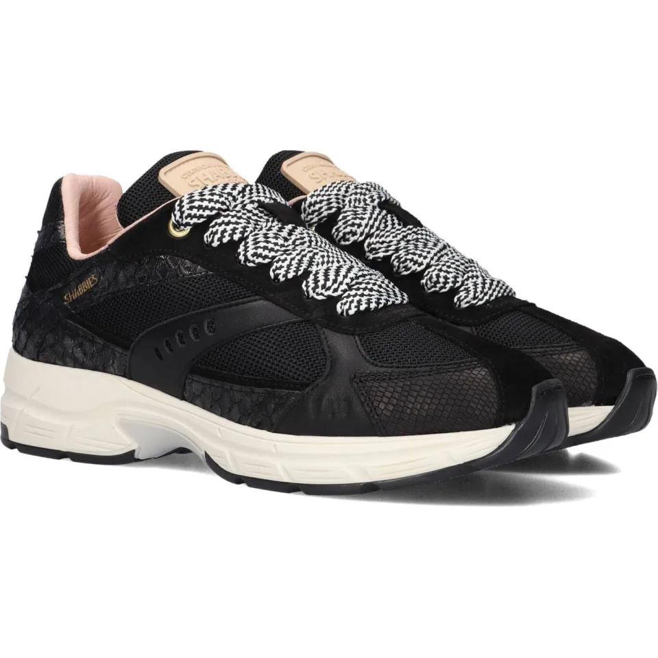 Shabbies Amsterdam Celia Race sneaker zwart, foto 6
