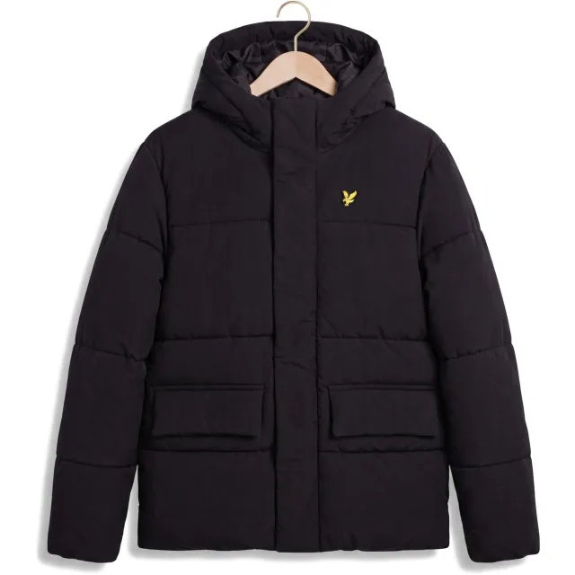 Lyle & Scott Jongens Jassen Nylon Padded Coat - Zwart