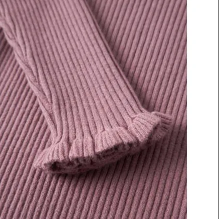 NAME IT MINI aansluitende longsleeve met ruches oudroze, foto 2