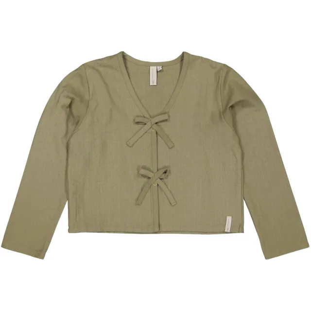 LEVV longsleeve groen met strikjes, foto 2