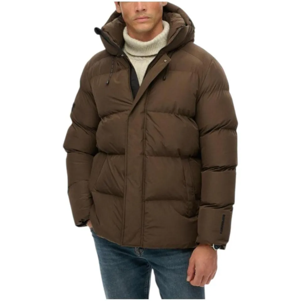 Superdry 5 Baffle Sports winterjas bruin, foto 5