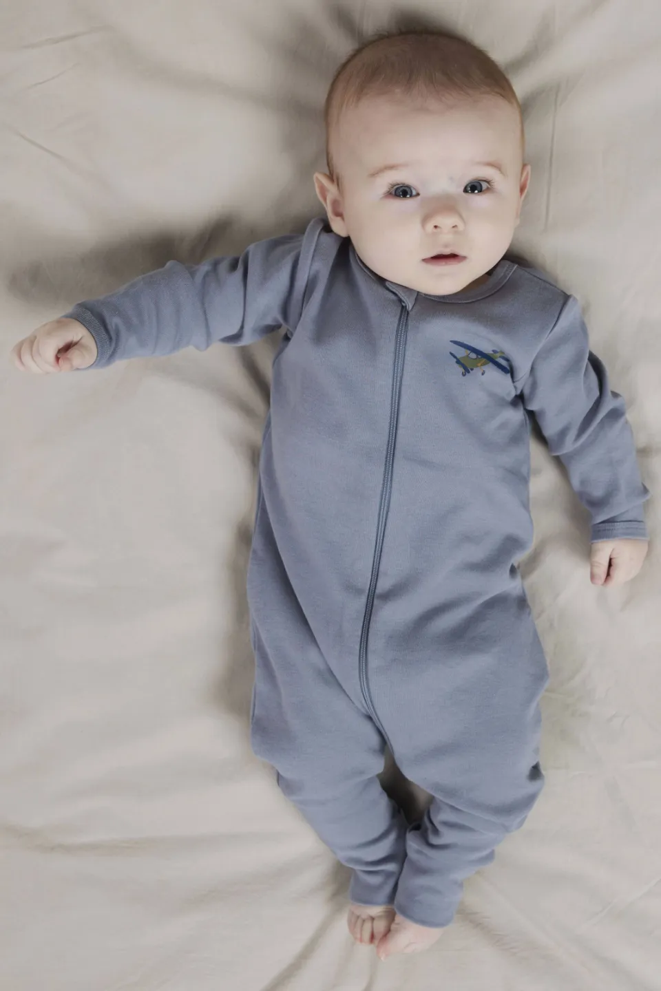 NAME IT BABY NBMNIGHTSUIT pyjama beige blauw, foto 5